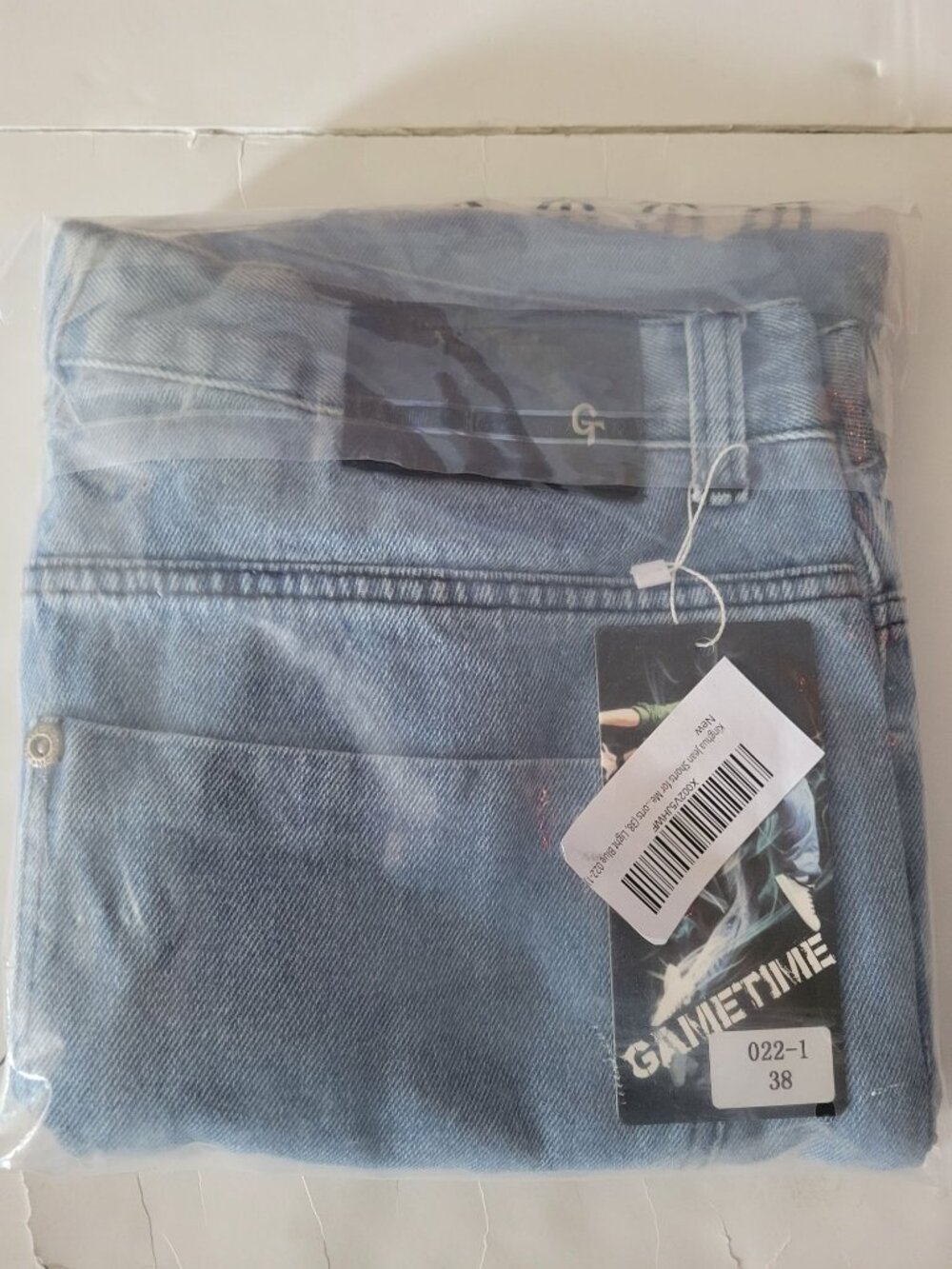 NWT Gametime  Mens Blue Denim Short Size 38 Casual Everyday Wear - Picture 9 of 9